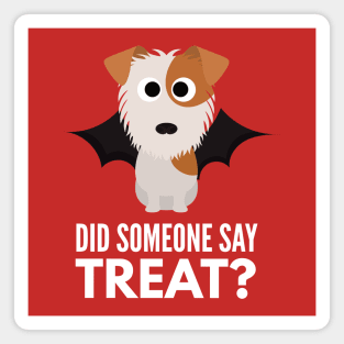 Jack Russell Terrier Halloween Trick or Treat Magnet